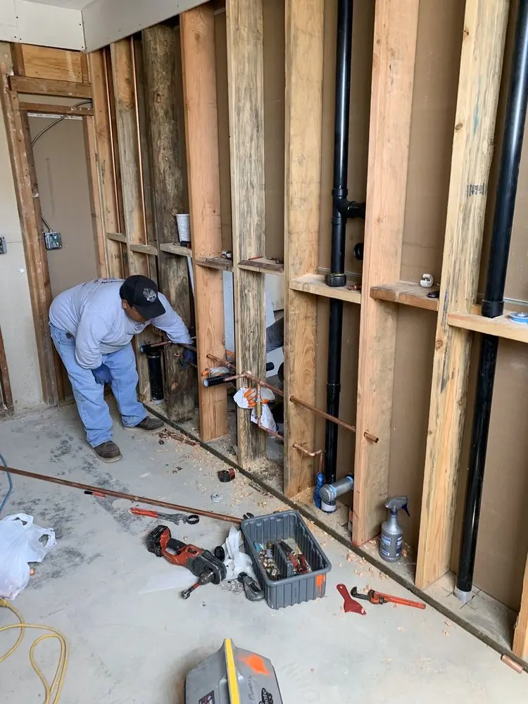 Commercial rough-in plumbing for Gas Line Repair in Bishop Wood
